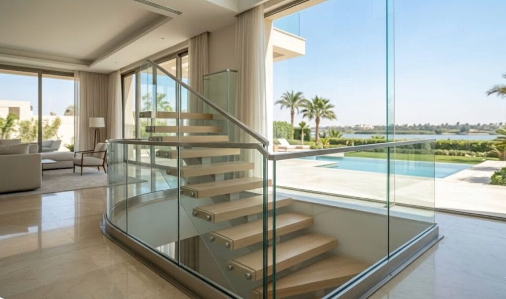 glass handrail
